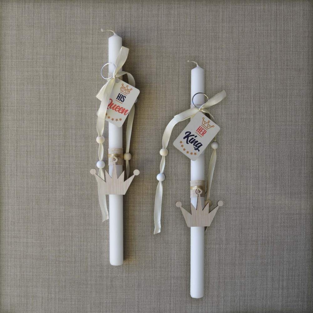 Σετ Λαμπάδες King-Queen Εποχιακά