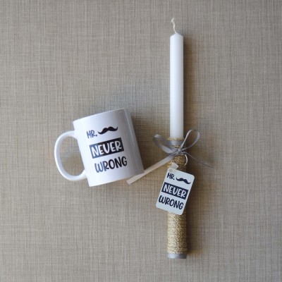 Σετ Λαμπάδα Mr Never Wrong