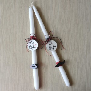 Λαμπάδα Mrs Right Πάσχα