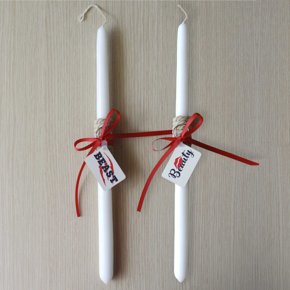 Σετ Λαμπάδες Beauty & Beast Πάσχα