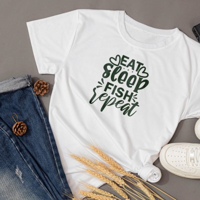 Μπλούζα Αντρική Eat Sleep Fish Repeat