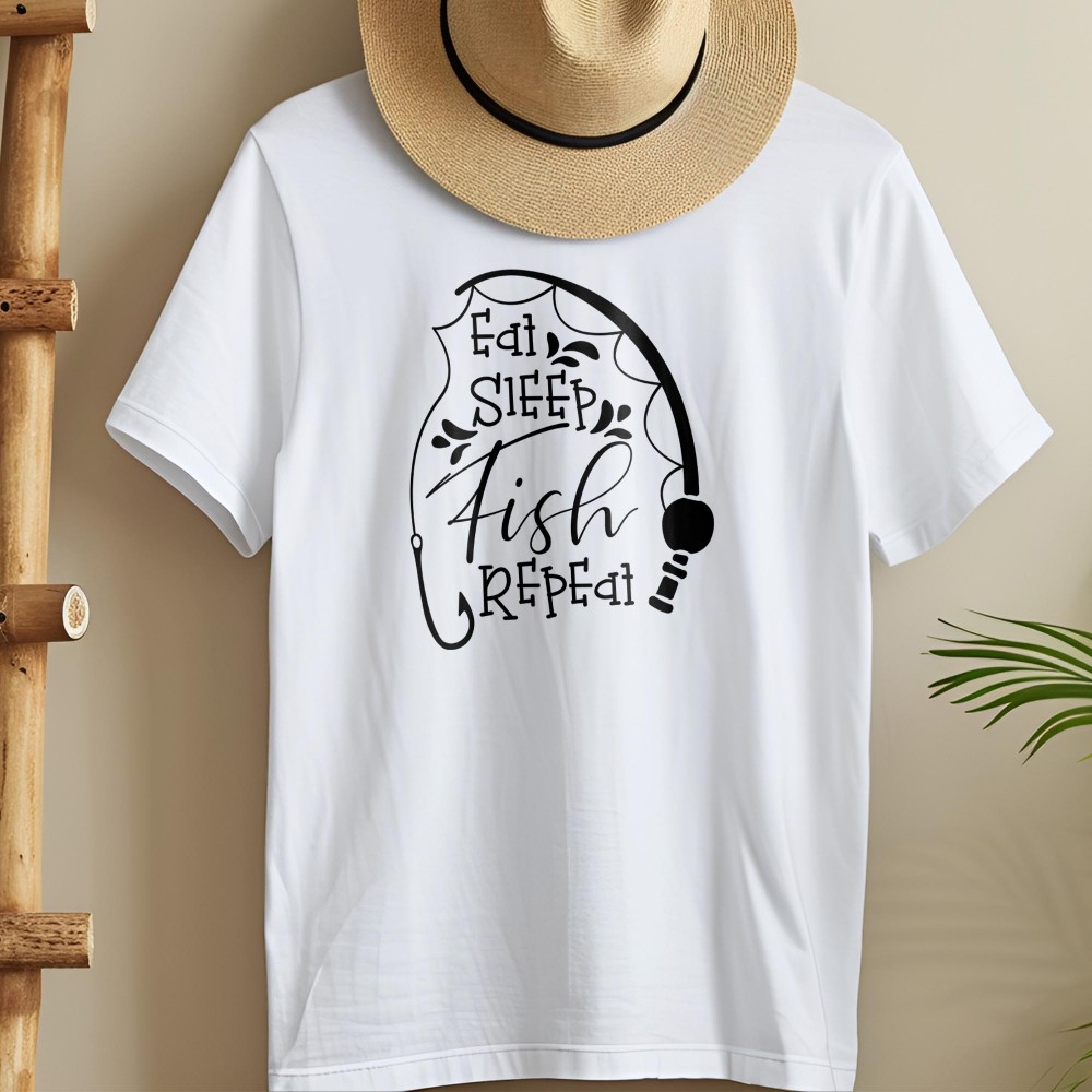 Μπλούζα Αντρική Eat Sleep Fish Repeat Μπλούζες