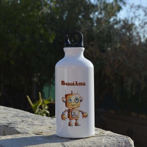 Παγούρι Αλουμινίου με Γάντζο Robot Παιδικά