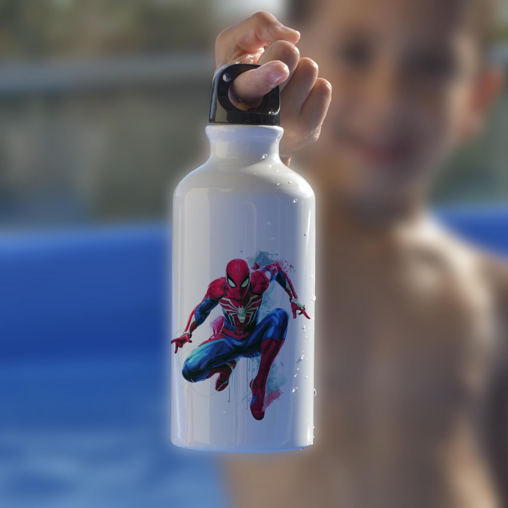 Παγούρι Αλουμινίου με Γάντζο Spiderman 2 Παιδικά