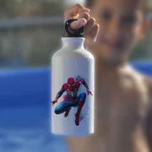 Παγούρι Αλουμινίου με Γάντζο Spiderman 2 Παιδικά