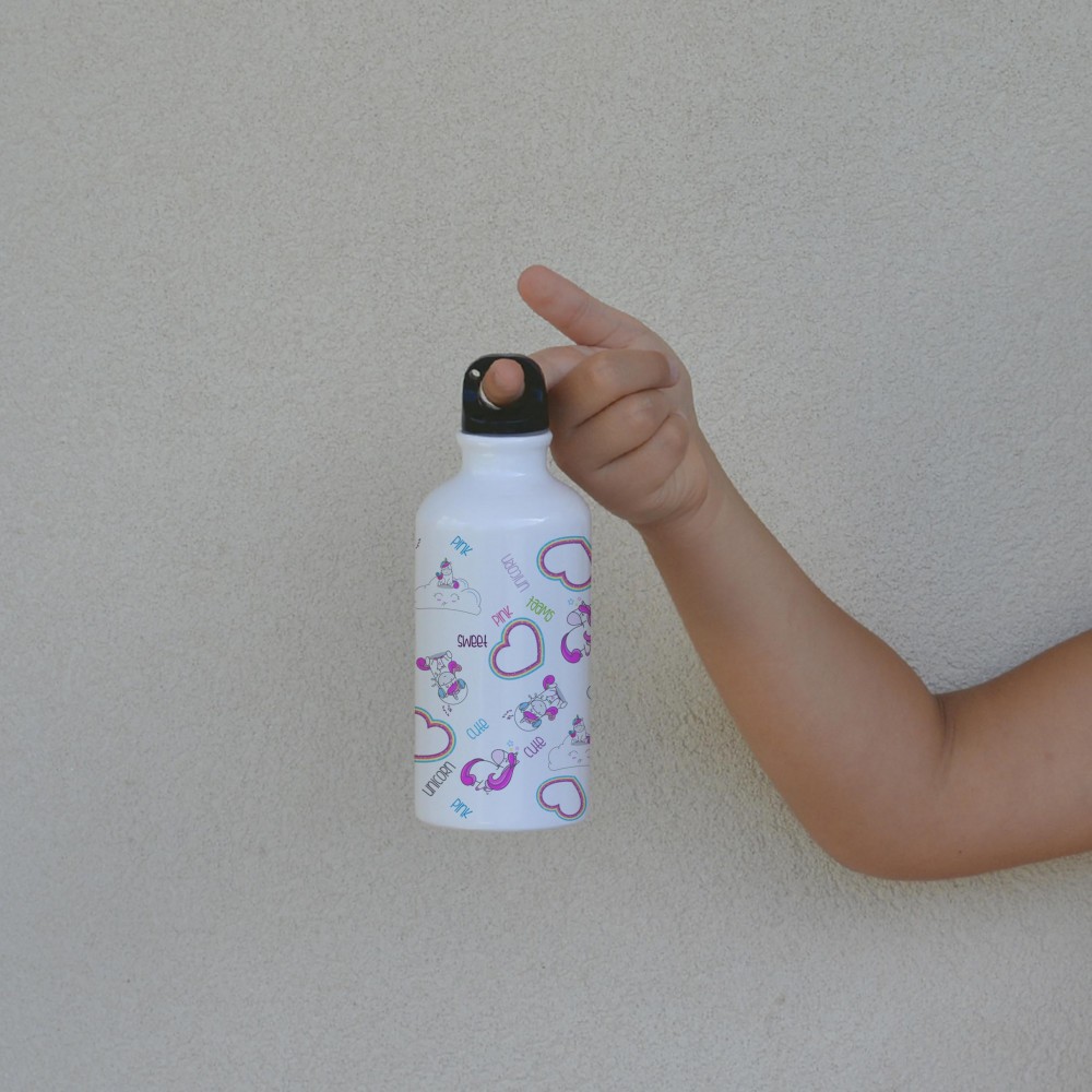 Παγούρι Αλουμινίου με Γάντζο Unicorn Sweet Παιδικά