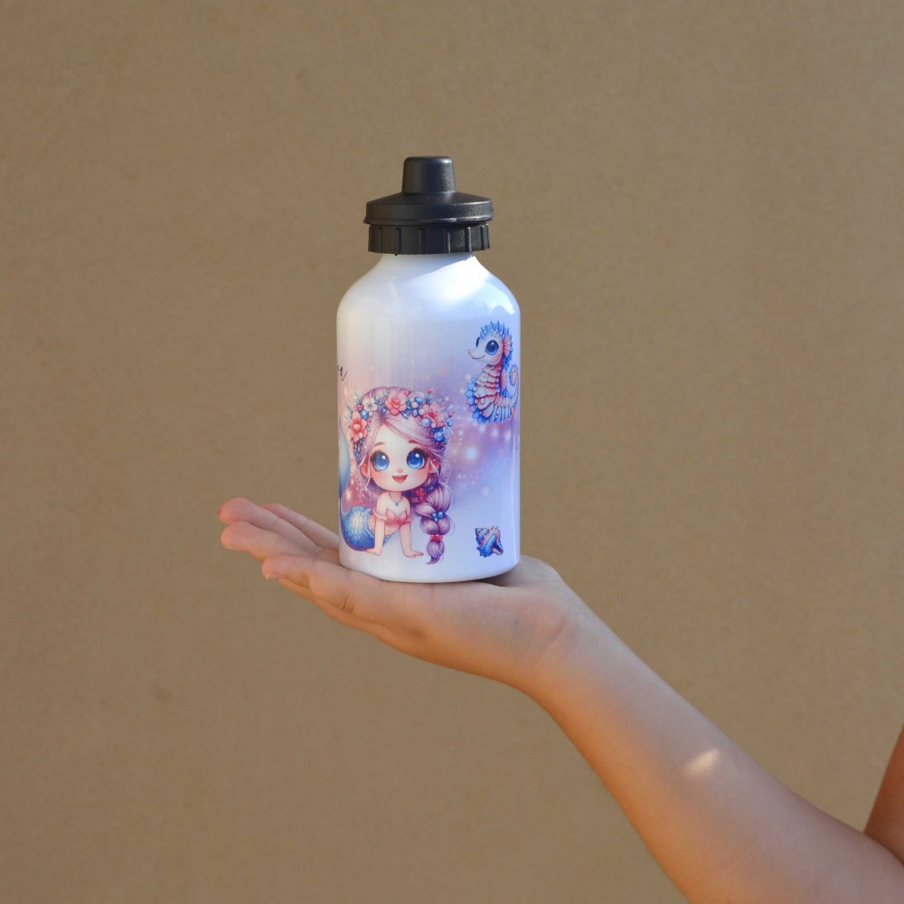 Παγούρι Αλουμινίου με Γάντζο Γοργόνα Παιδικά