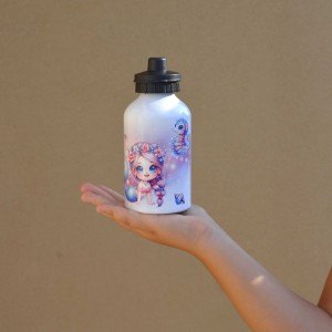 Παγούρι Αλουμινίου με Γάντζο Γοργόνα Παιδικά