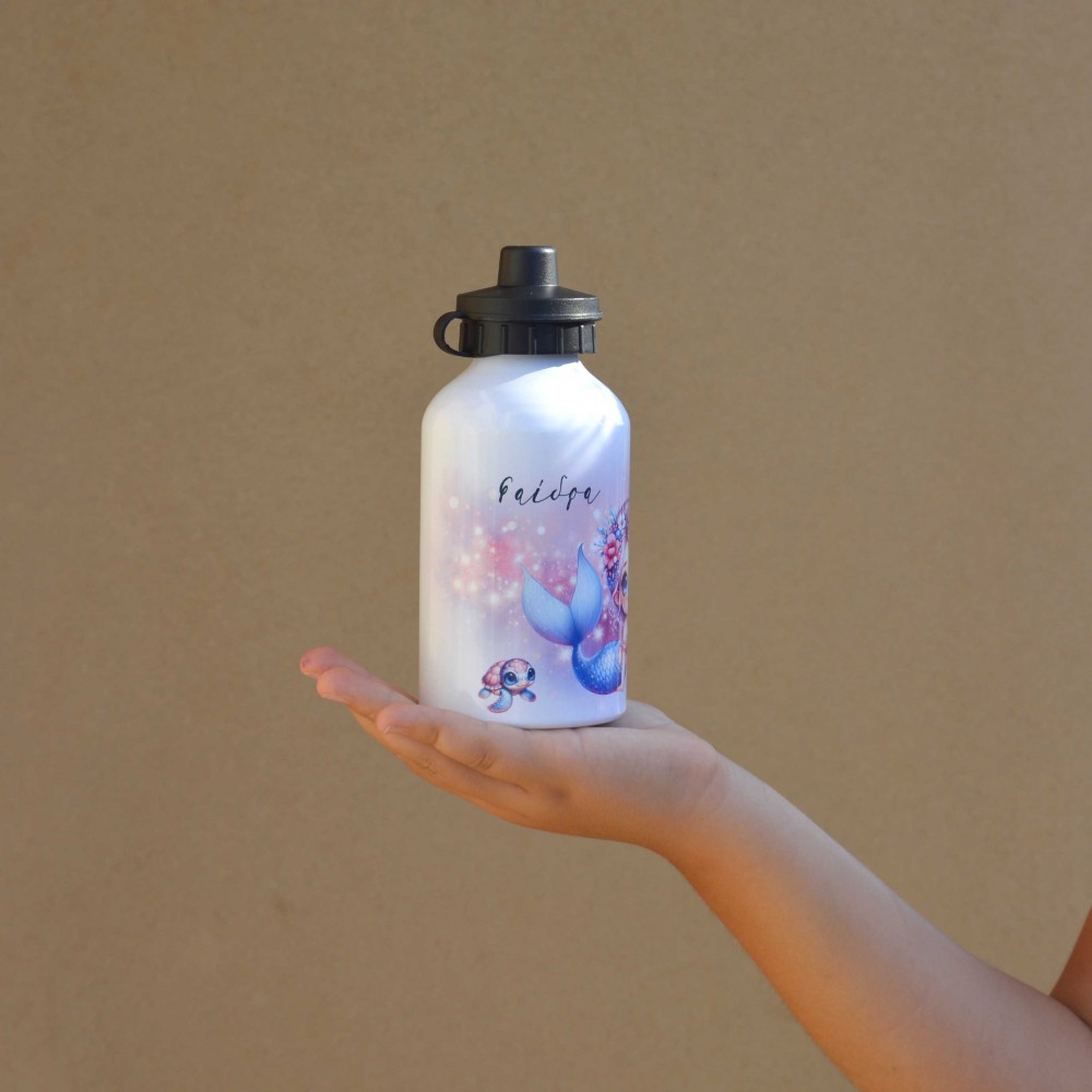 Παγούρι Αλουμινίου με Γάντζο Γοργόνα Παιδικά