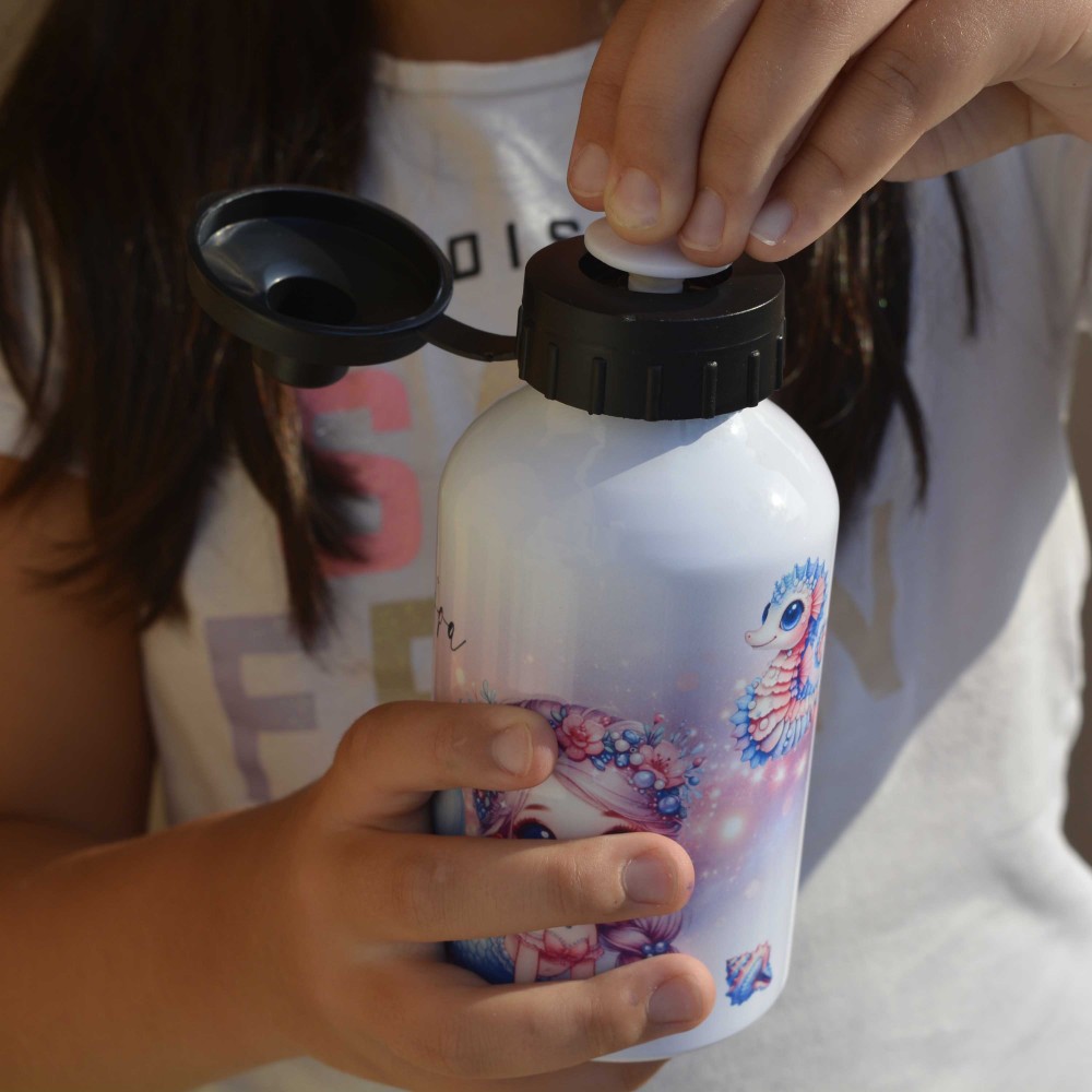 Παγούρι Αλουμινίου με Γάντζο Γοργόνα Παιδικά