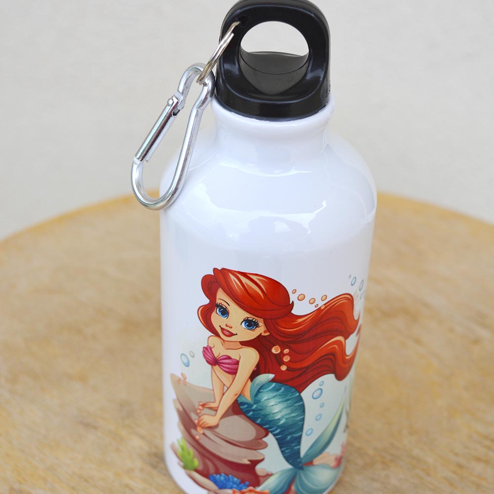 Παγούρι Αλουμινίου με Γάντζο Γοργόνα Ariel Παιδικά