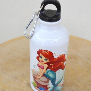 Παγούρι Αλουμινίου με Γάντζο Γοργόνα Ariel Παιδικά