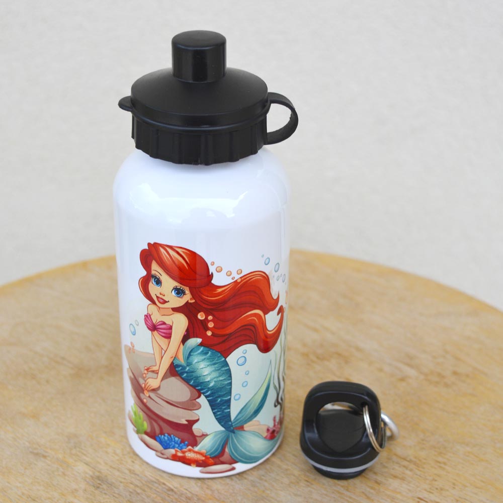 Παγούρι Αλουμινίου με Γάντζο Γοργόνα Ariel Παιδικά