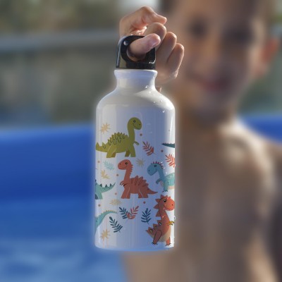 Παγούρι Αλουμινίου με Γάντζο Δεινόσαυροι