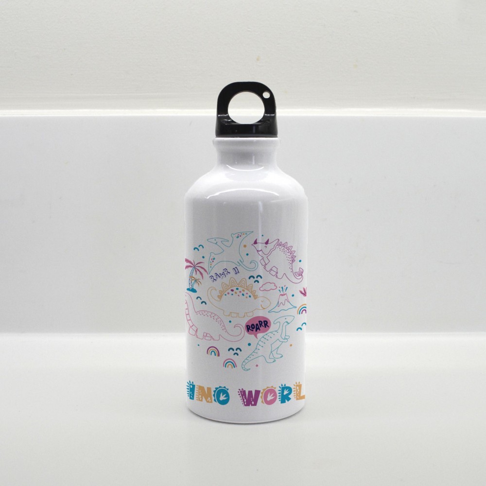 Παγούρι Αλουμινίου με Γάντζο Dino World Παιδικά