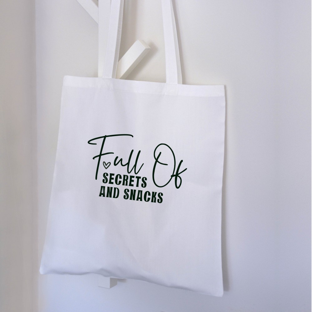 Τσάντα Πάνινη Full of Secrets and Snacks Δώρα