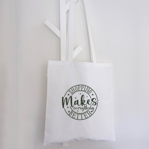 Τσάντα Πάνινη Shopping Makes Everything Better Δώρα