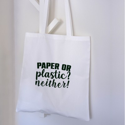 Τσάντα Πάνινη Paper Or Plastic