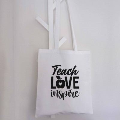 Τσάντα Πάνινη Teach Love Inspire 2