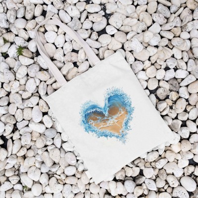 Τσάντα Πάνινη Heart and Sea