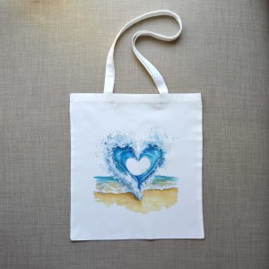 Τσάντα Πάνινη Heart and Sea 3 Δώρα