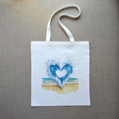 Τσάντα Πάνινη Heart and Sea 3