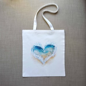 Τσάντα Πάνινη Heart and Sea 4 Δώρα