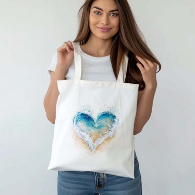 Τσάντα Πάνινη Heart and Sea 4