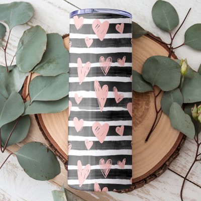 Θερμός Tumbler Καρδούλες