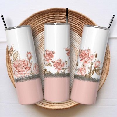 Θερμός Tumbler Pink Roses