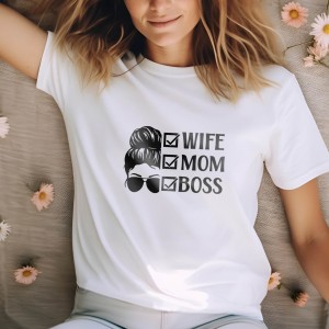 Μπλούζα Γυναικεία Wife Mom Boss Μπλούζες