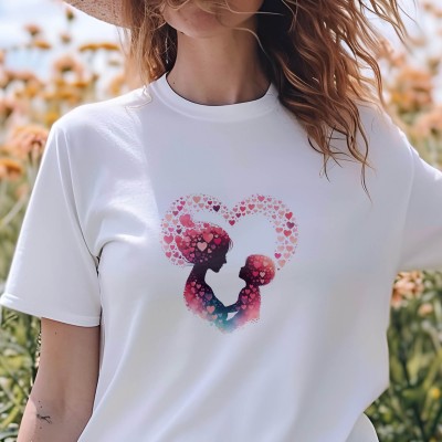 Μπλούζα Γυναικεία Mom with Child in Heart