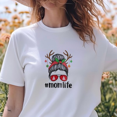 Μπλούζα Γυναικεία Christmas #Momlife