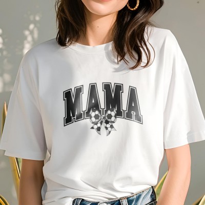 Μπλούζα Γυναικεία Mama Soccer Bow